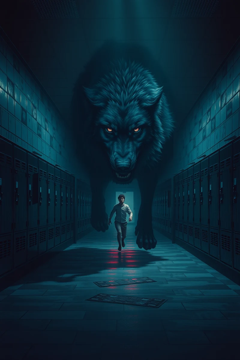 Dream of a Wolf Through a School