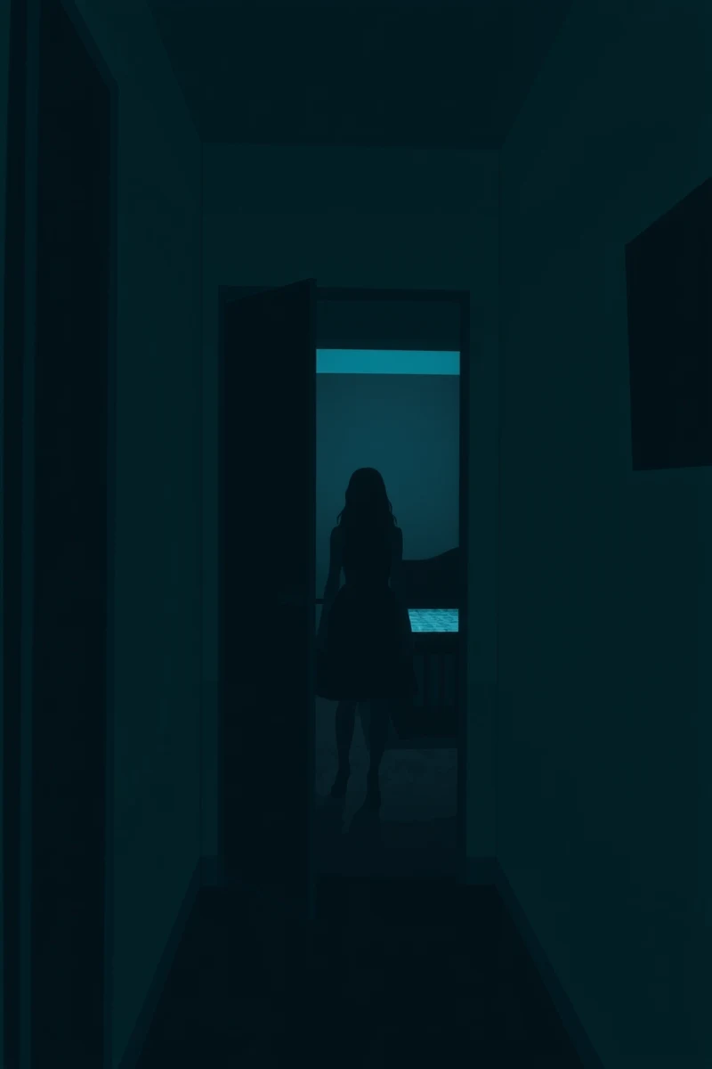 Dream of a Woman in the Hallway Entering the Bedroom