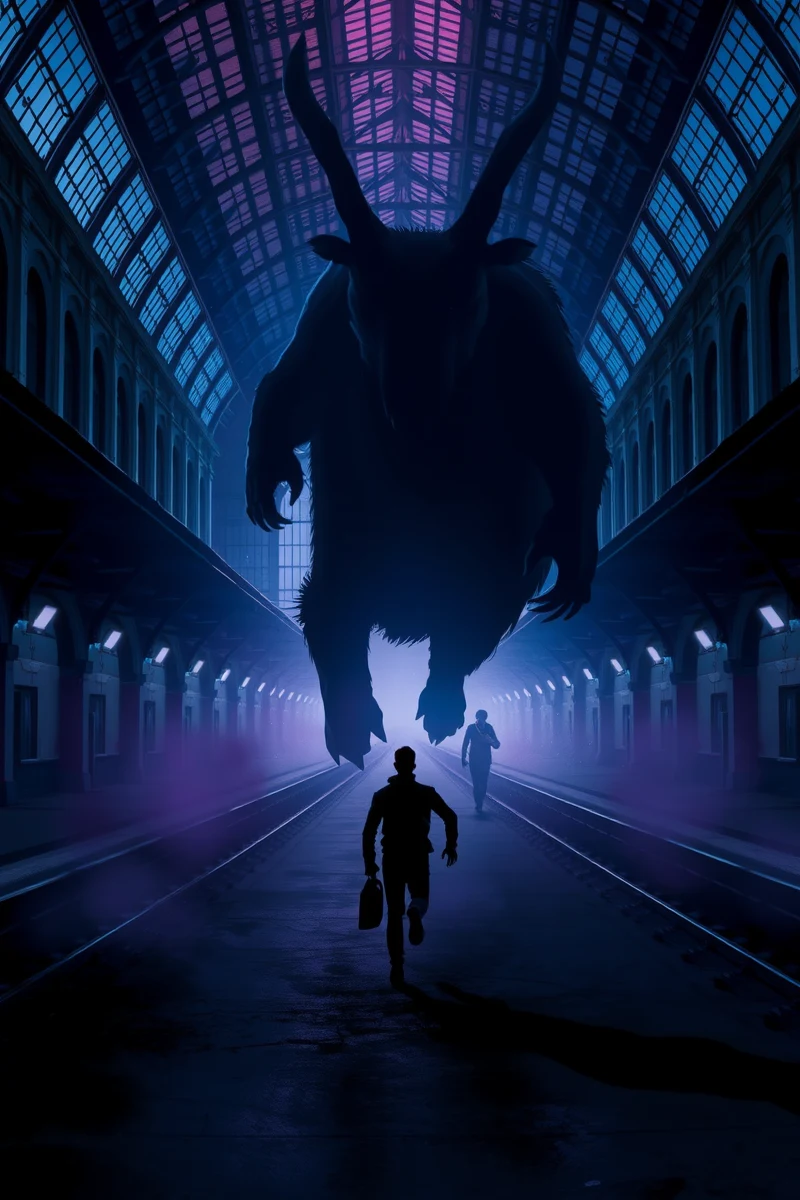 Dream of an Animal Through a Train Station
