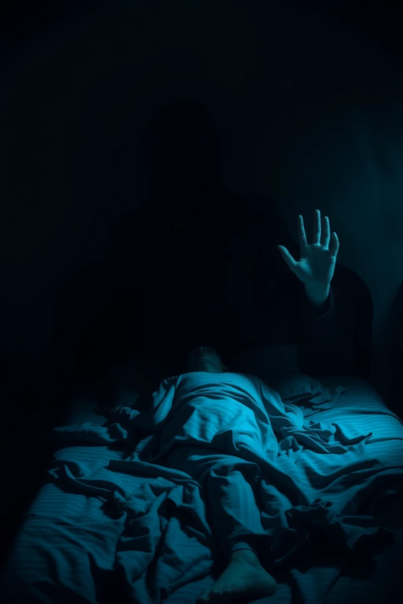Dream of Sleep Paralysis With a Figure Beside the Bed Ending in Sudden Wakefulness