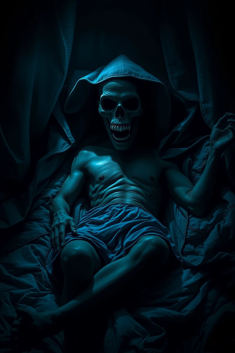 Dream of Sleep Paralysis With a Figure Beside the Bed With Time Slowing