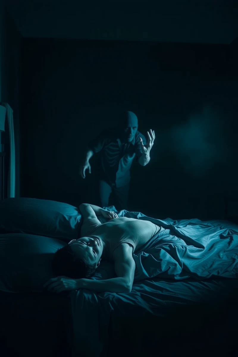 Dream of Sleep Paralysis With a Presence in the Room Beside the Bed