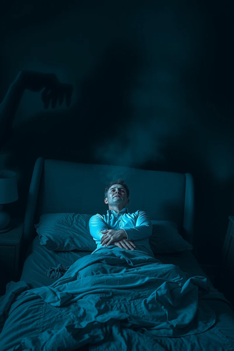 Dream of Sleep Paralysis With a Shadow Figure With the Mind Awake
