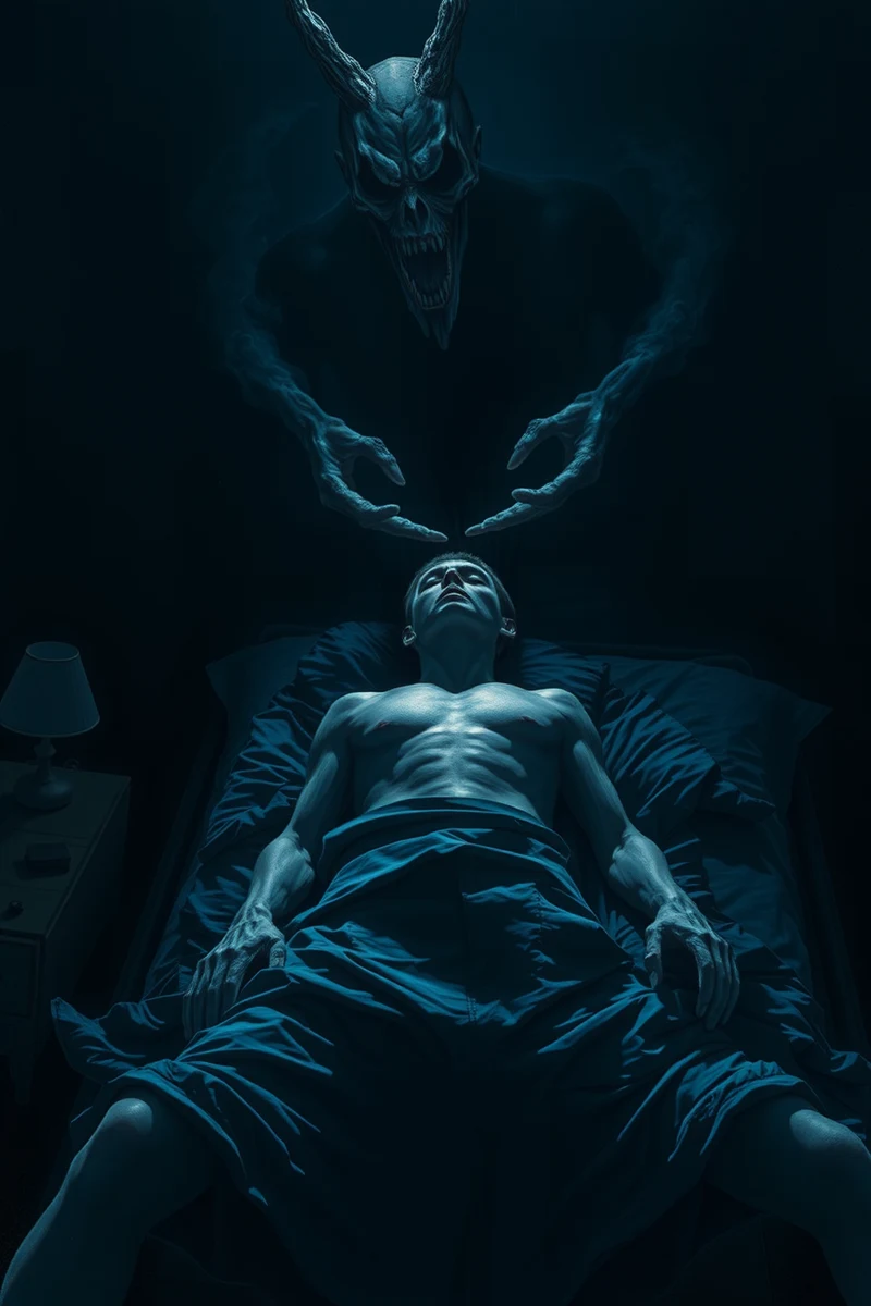 Dream of Sleep Paralysis With a Voice With the Body Frozen