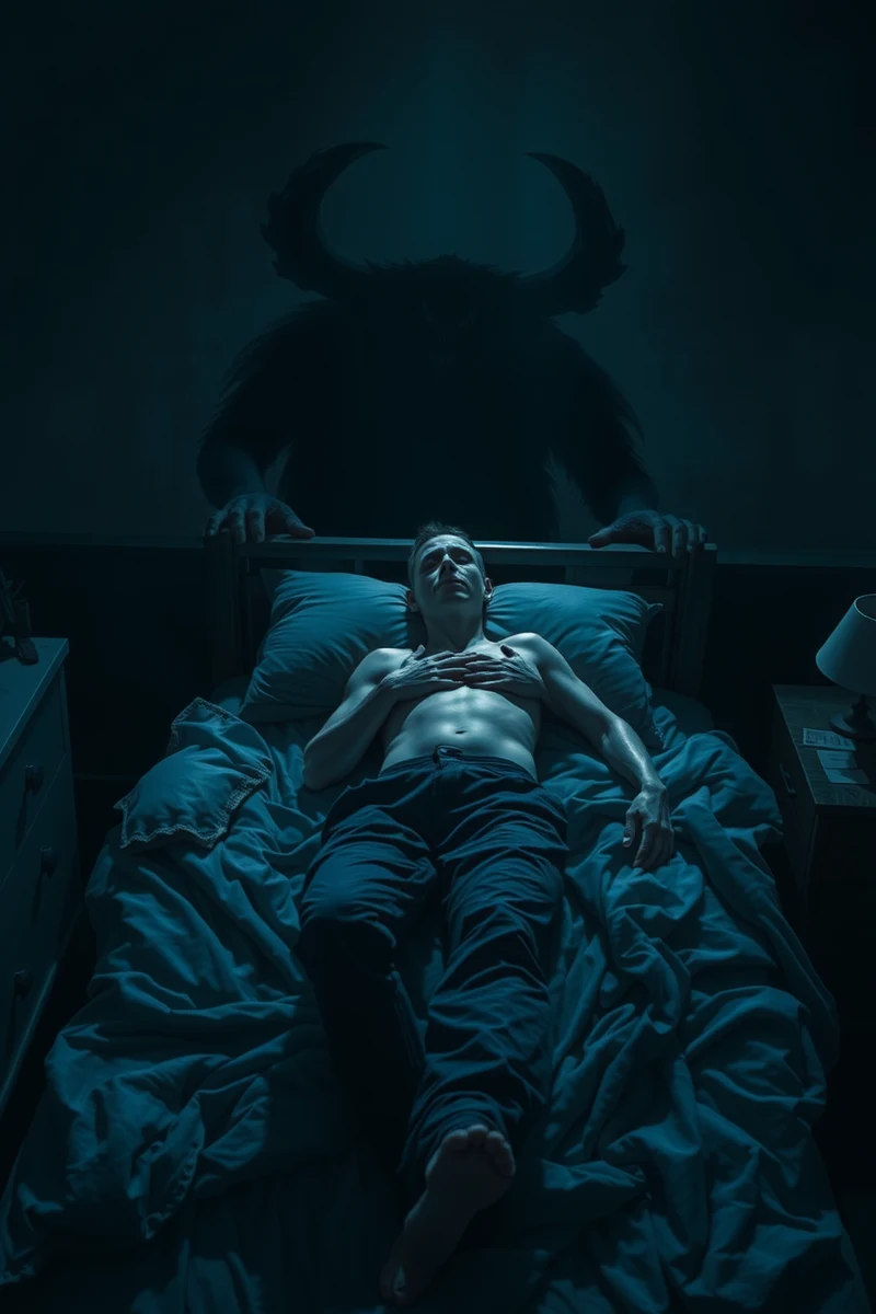 Dream of Sleep Paralysis With Chest Pressure Beside the Bed