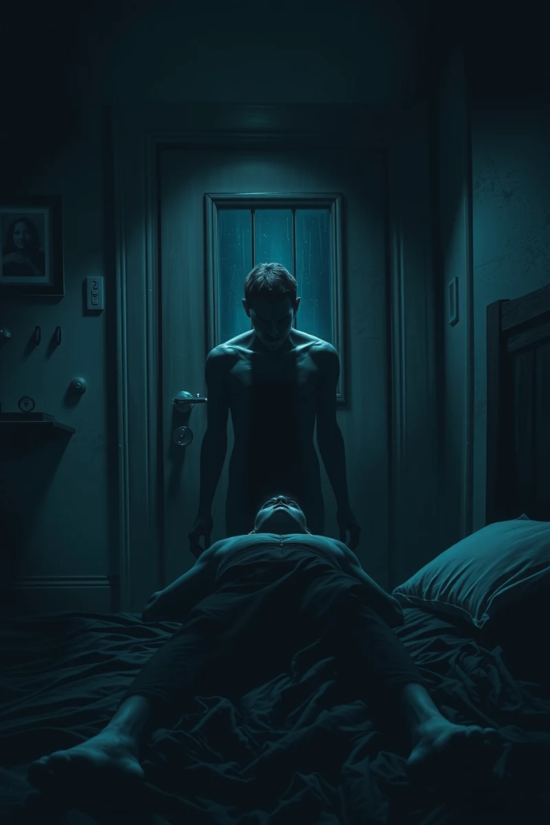Dream of Sleep Paralysis With Someone at the Door Beside the Bed