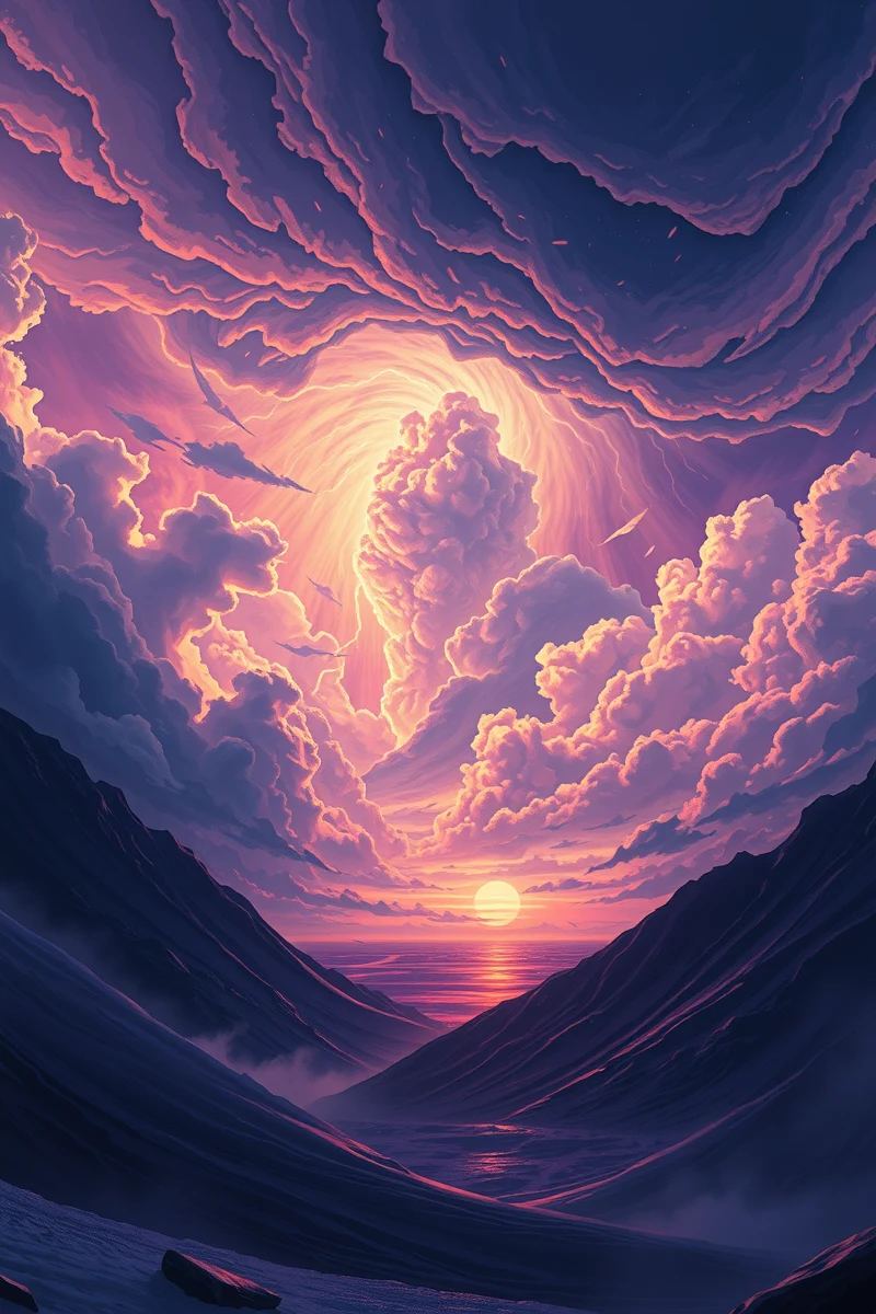 Epic Dream of a Storm Splitting the Sky