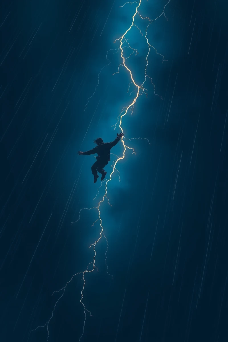 Falling Into Darkness During a Storm