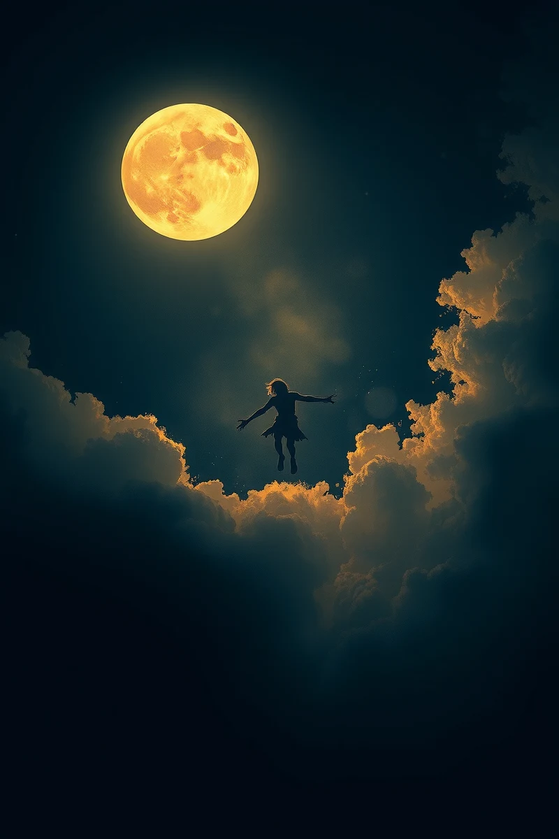 Falling Into Darkness Under a Full Moon