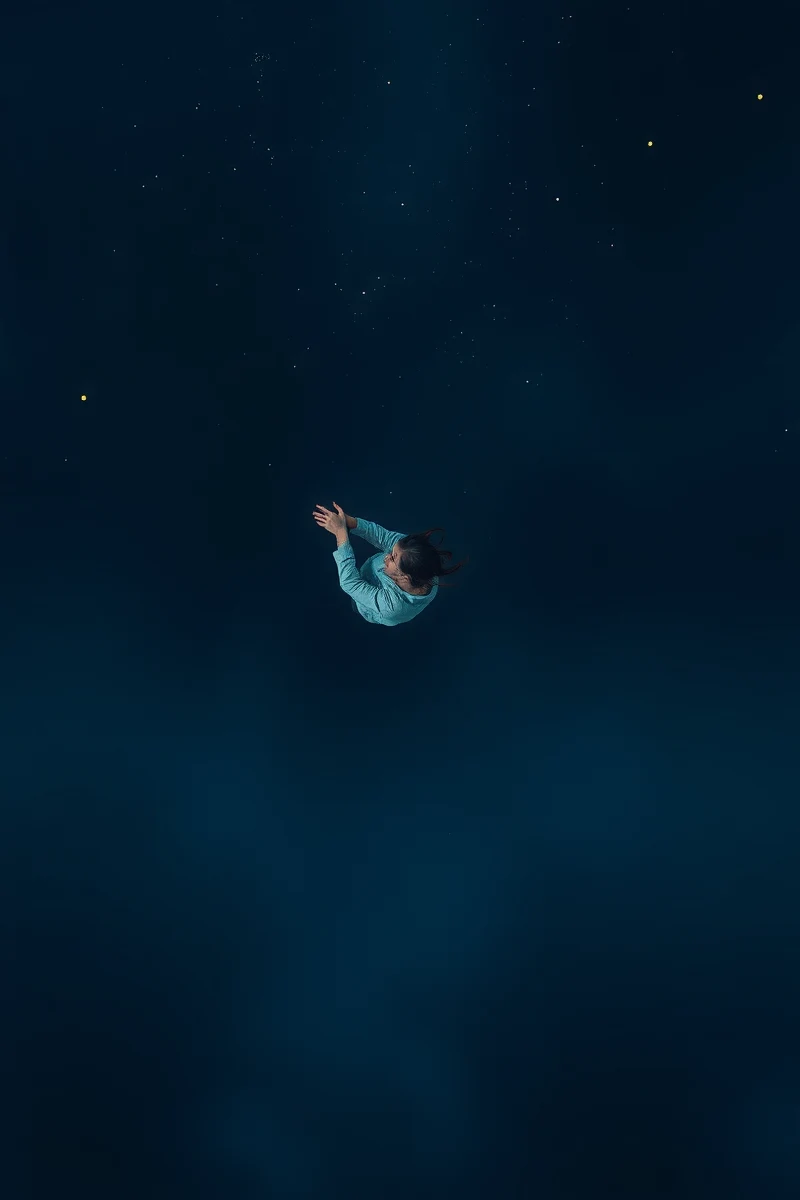 Falling Into Darkness With No Bottom