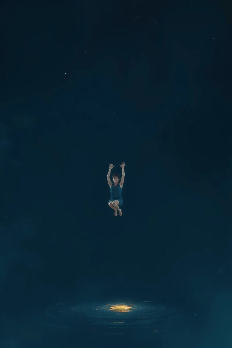 Falling Into Water After Losing Balance