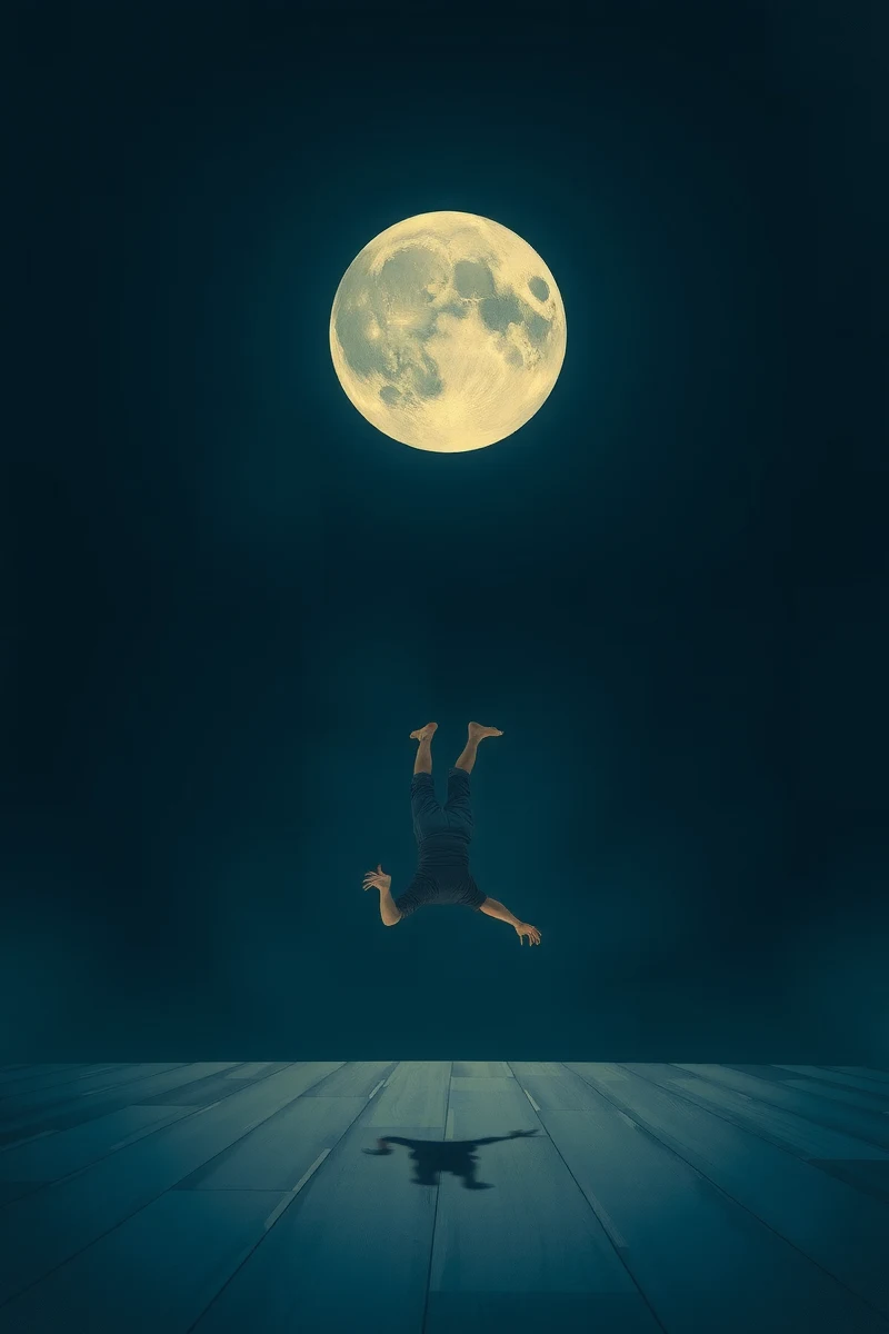 Falling Through the Floor Under a Full Moon