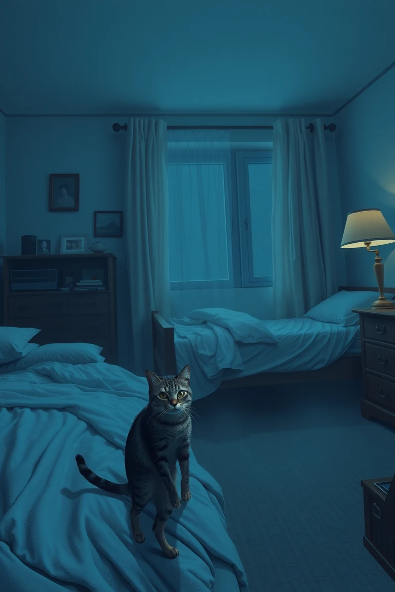 False Awakening and a Cat Staring