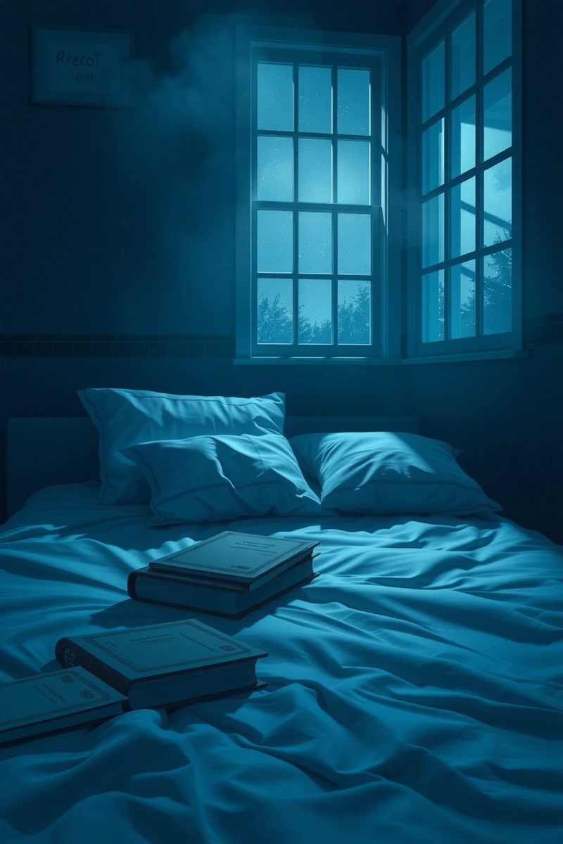 False Awakening and School Books on the Bed