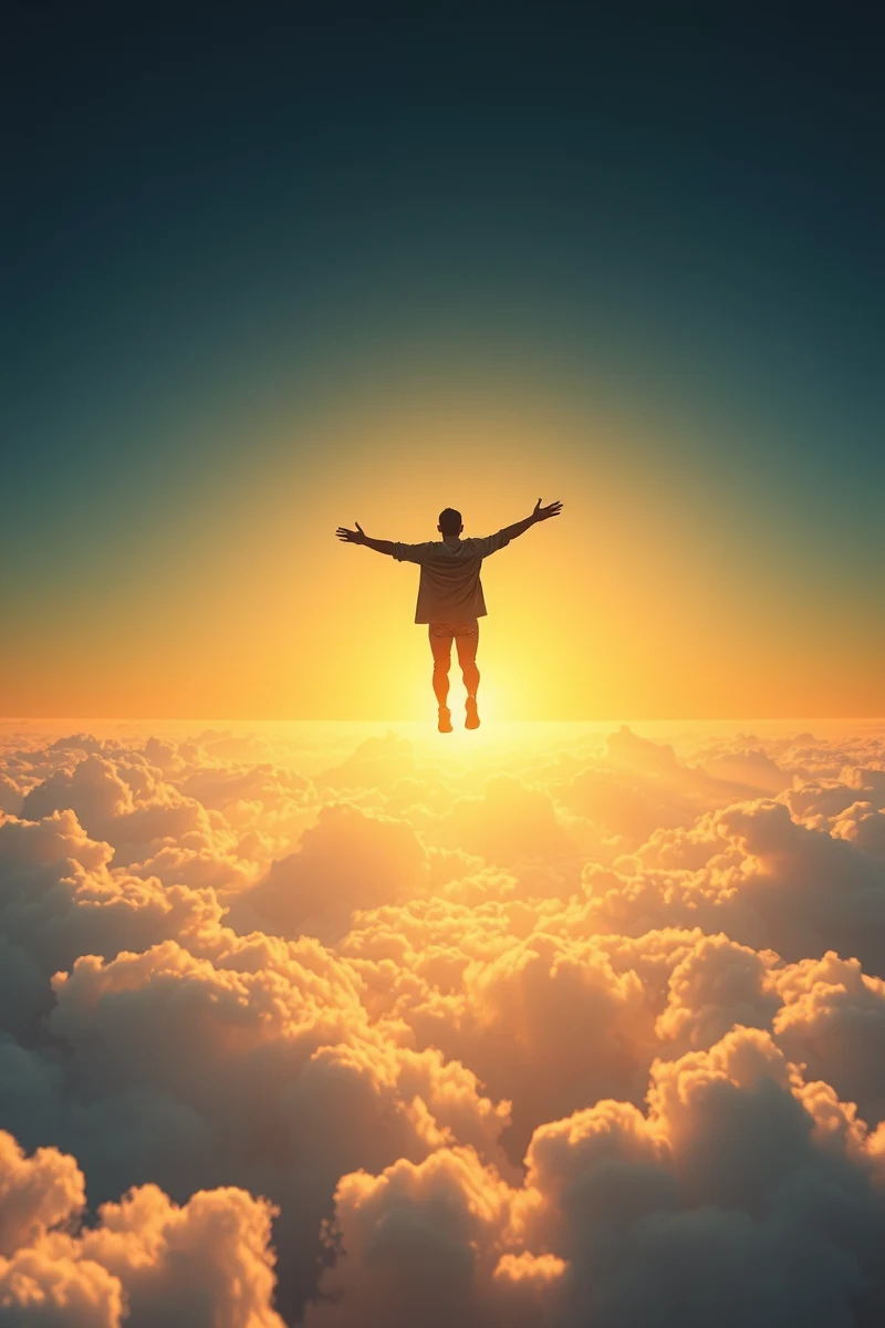 Flying Through Clouds After Becoming Lucid