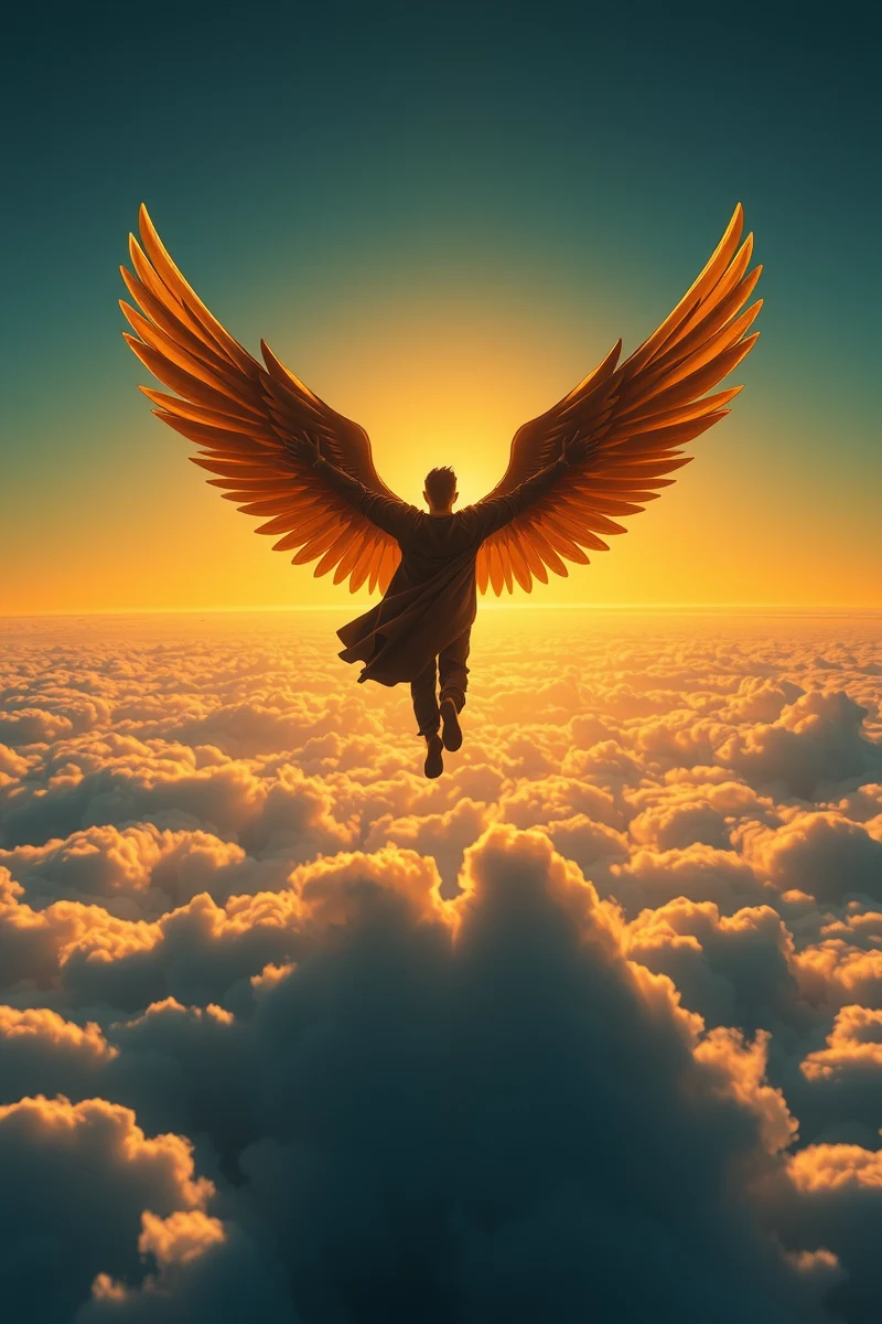 Flying With Wings While Escaping