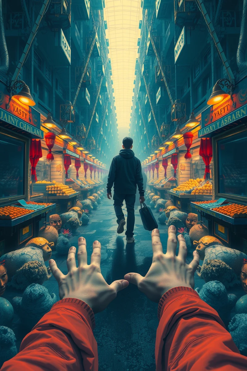 I found myself walking through a place I almost recognized — A Blue Notebook A Market Of Silent People