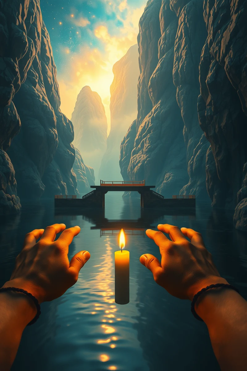 I found myself walking through a place I almost recognized — A Candle A Bridge Over Black Water