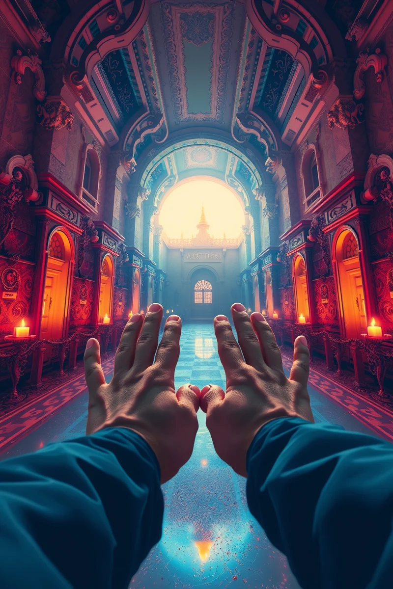 I found myself walking through a place I almost recognized — A Candle A Hotel With Many Doors