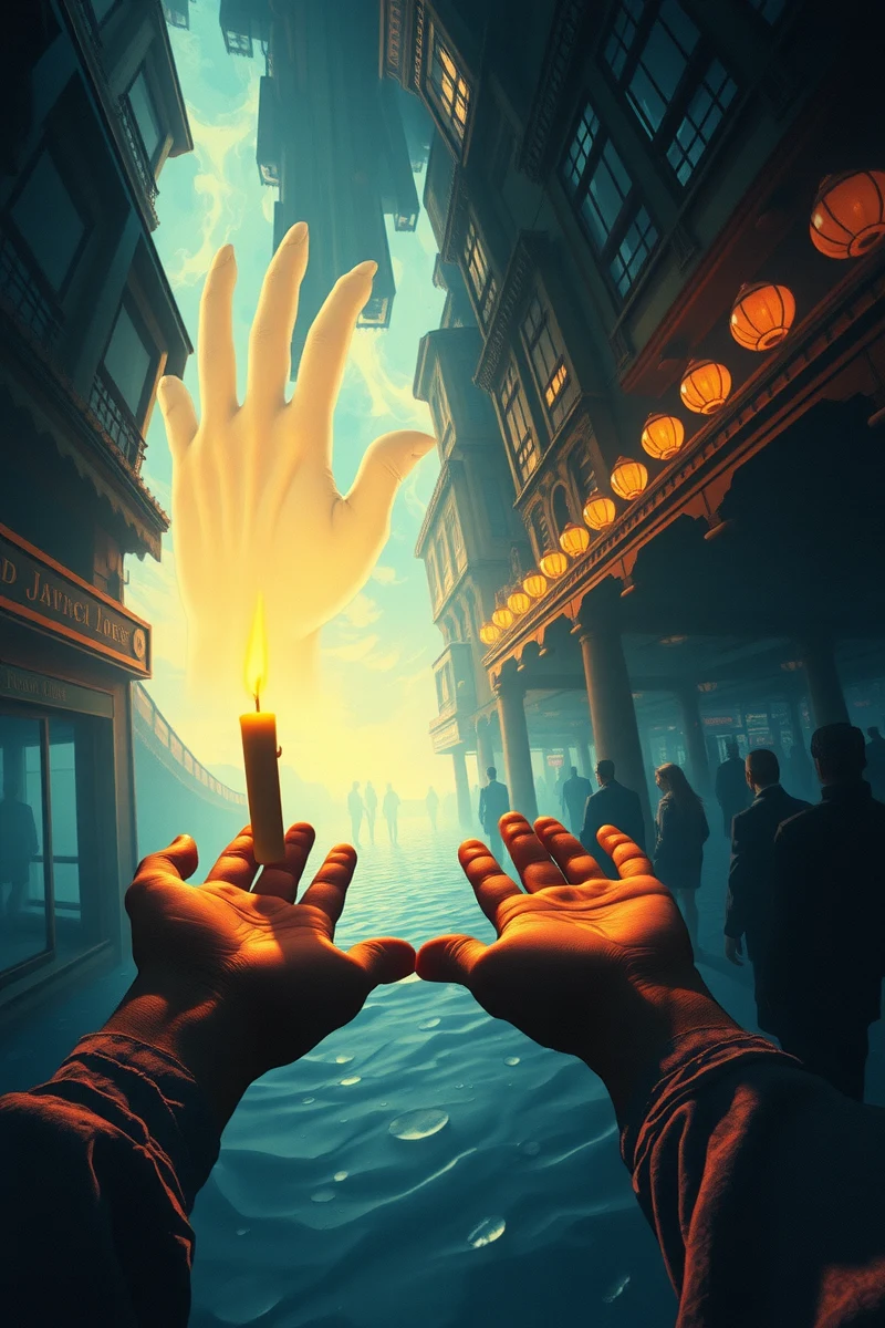 I found myself walking through a place I almost recognized — A Candle A Market Of Silent People