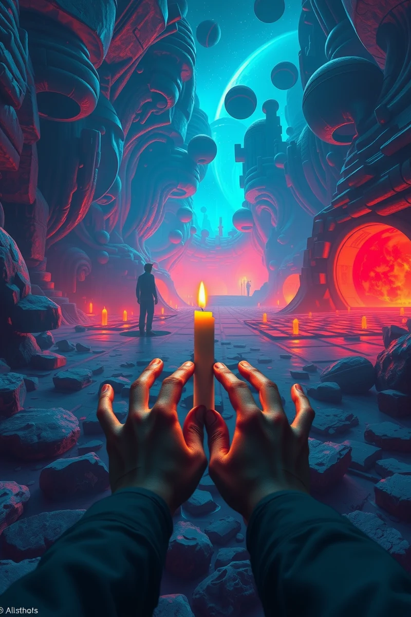 I found myself walking through a place I almost recognized — A Candle A Station At Dawn