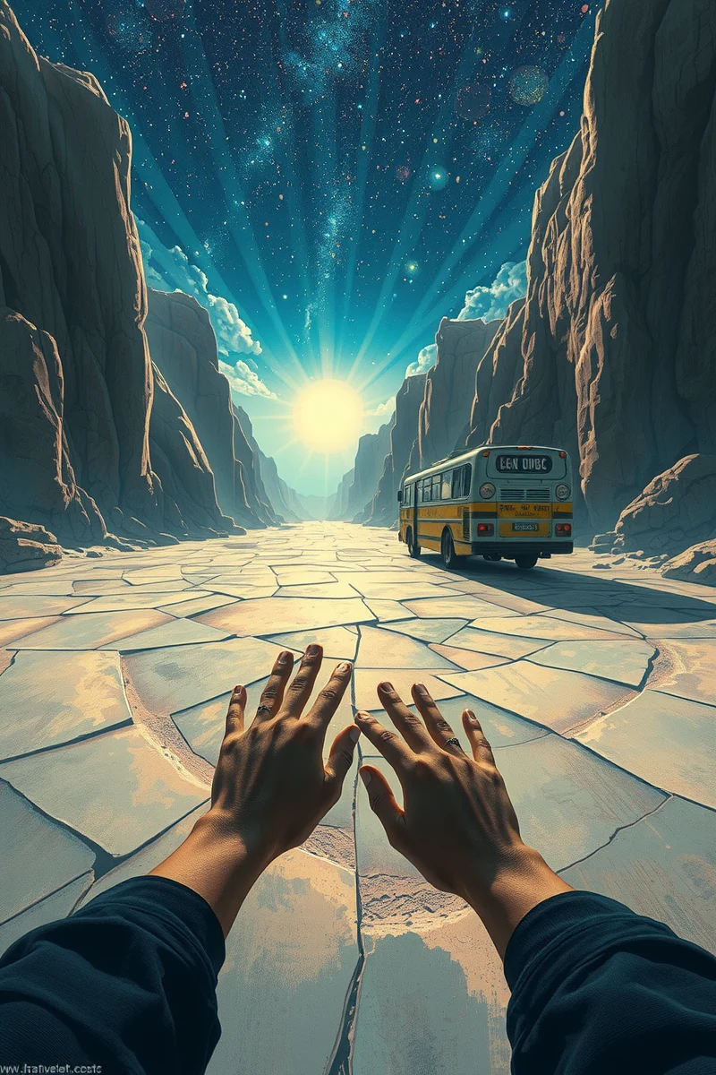 I found myself walking through a place I almost recognized — A Cracked Mirror A Bus That Never Stopped