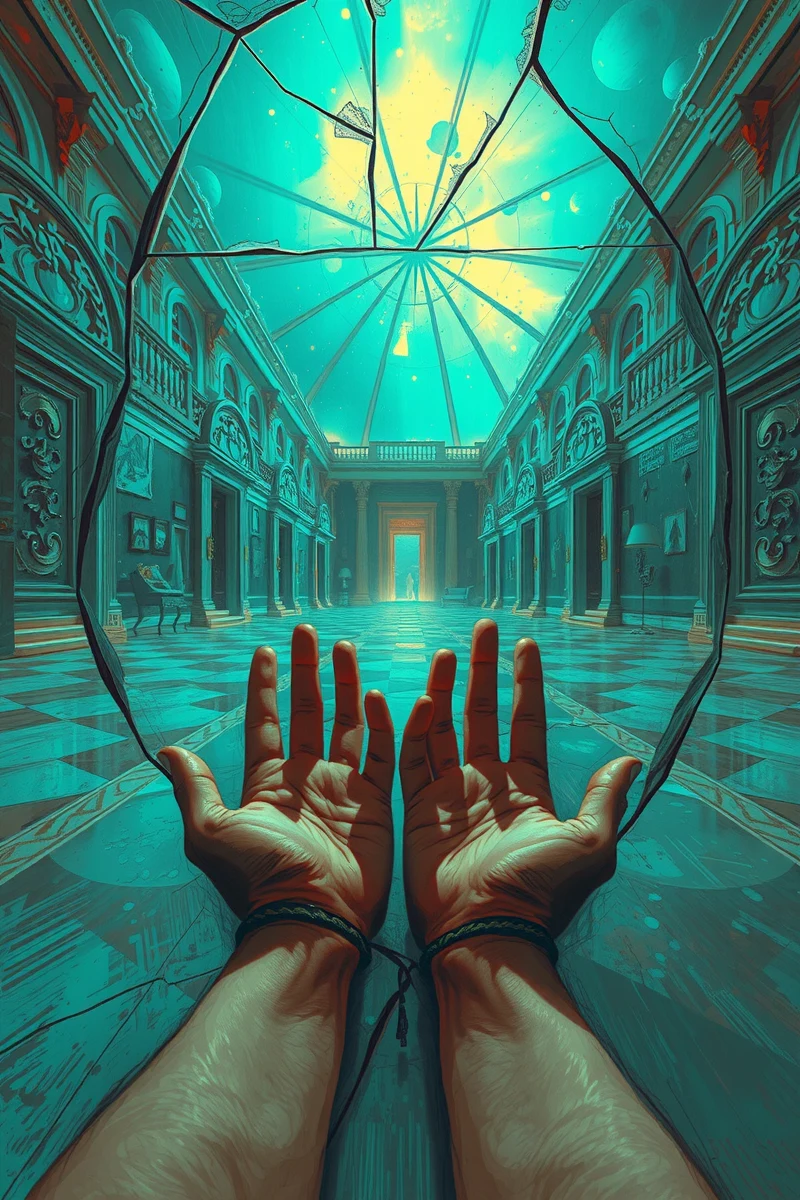 I found myself walking through a place I almost recognized — A Cracked Mirror A Hotel With Many Doors