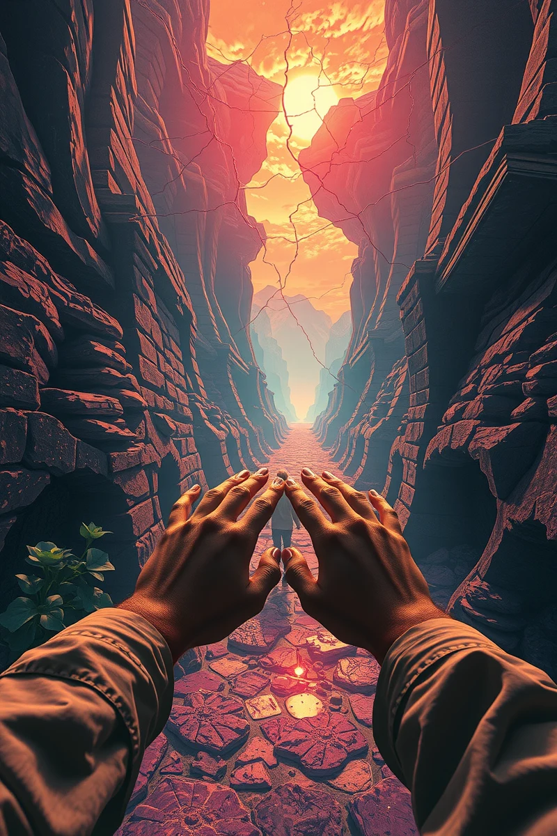 I found myself walking through a place I almost recognized — A Cracked Mirror A Station At Dawn