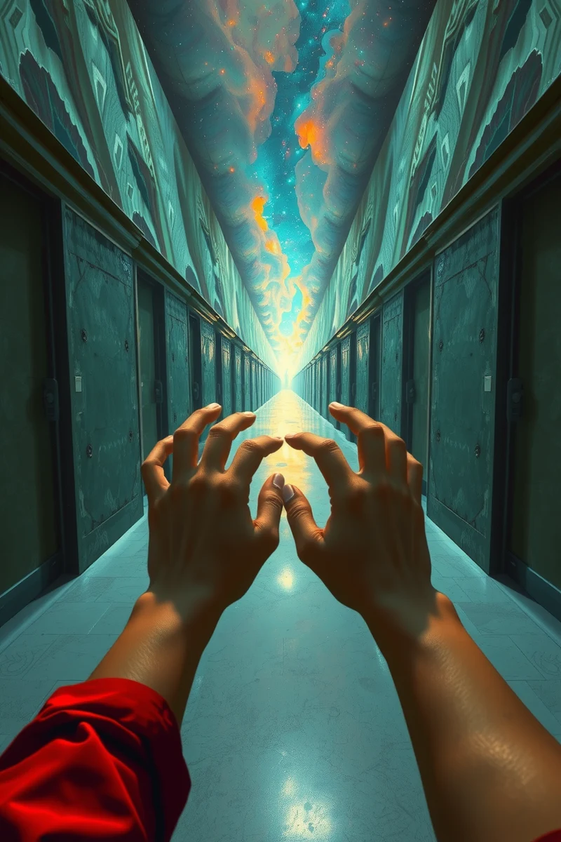 I found myself walking through a place I almost recognized — A Phone With No Signal A Long Corridor