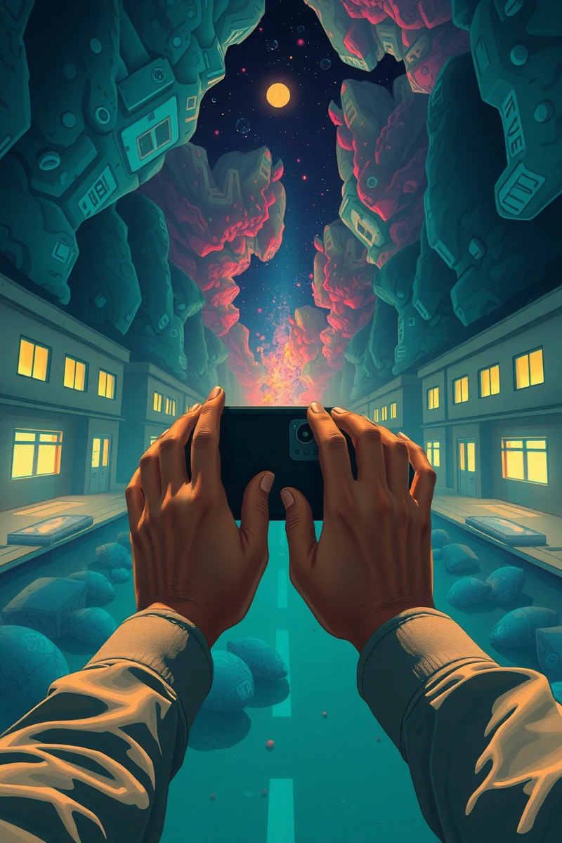 I found myself walking through a place I almost recognized — A Phone With No Signal A School At Night