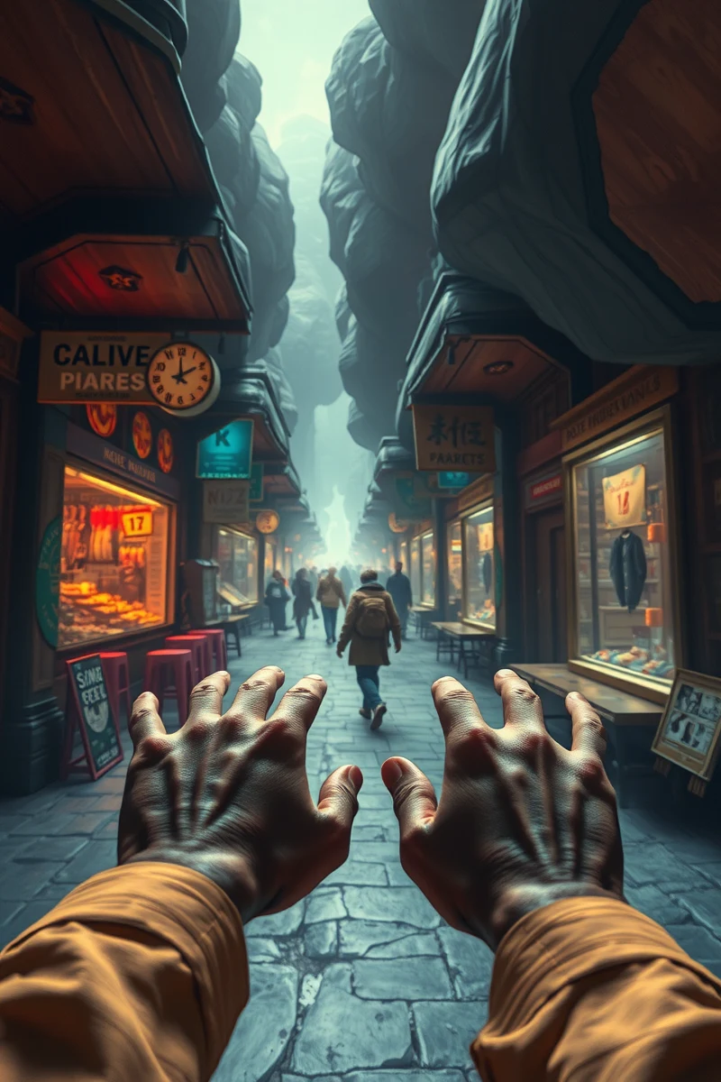 I found myself walking through a place I almost recognized — A Small Wooden Box A Market Of Silent People
