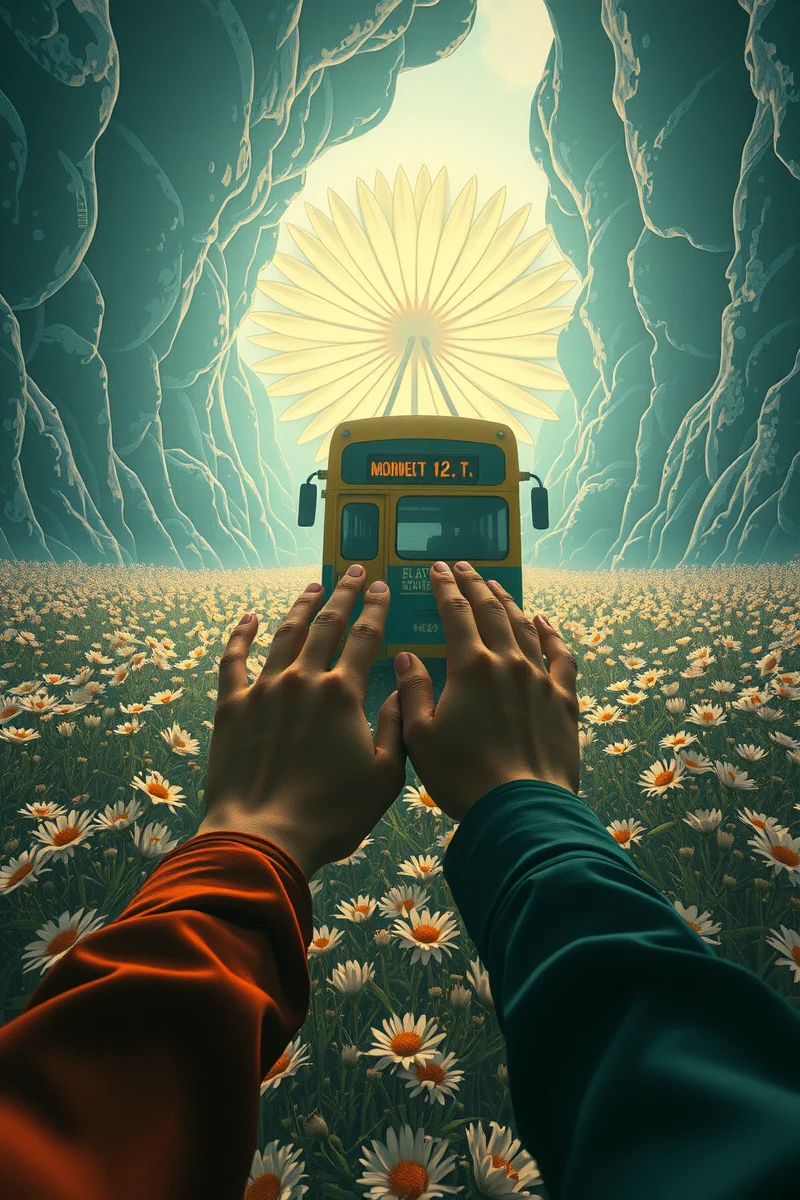 I found myself walking through a place I almost recognized — A White Flower A Bus That Never Stopped