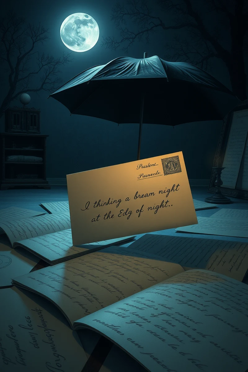I keep thinking about a dream I had last night — A Black Umbrella At The Edge Of A Forest