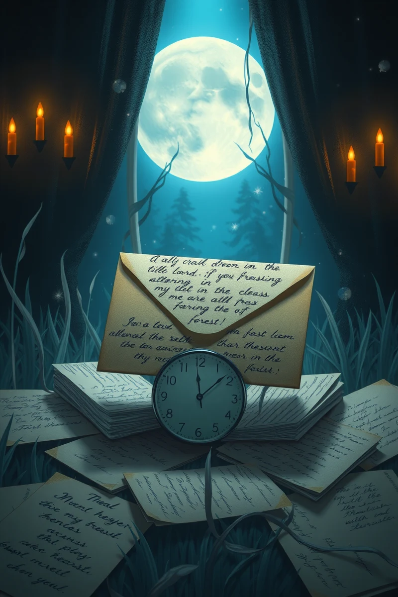 I keep thinking about a dream I had last night — A Clock In The Grass At The Edge Of A Forest