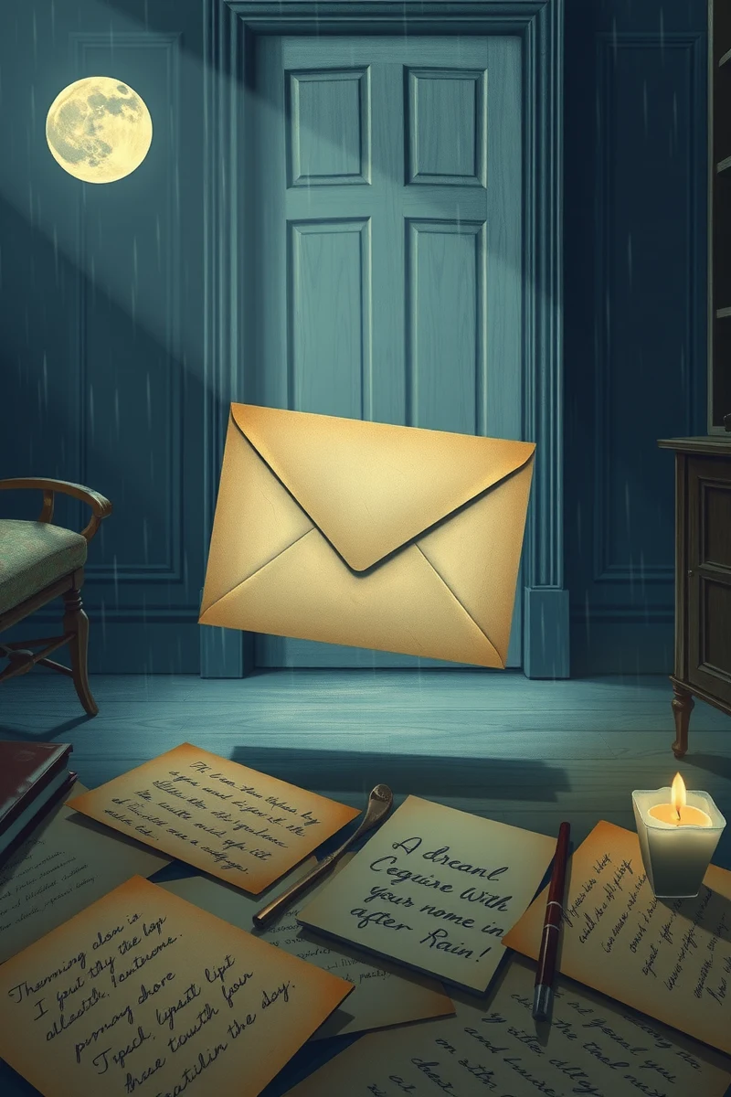 I keep thinking about a dream I had last night — A Door With My Name On It In A Street After Rain