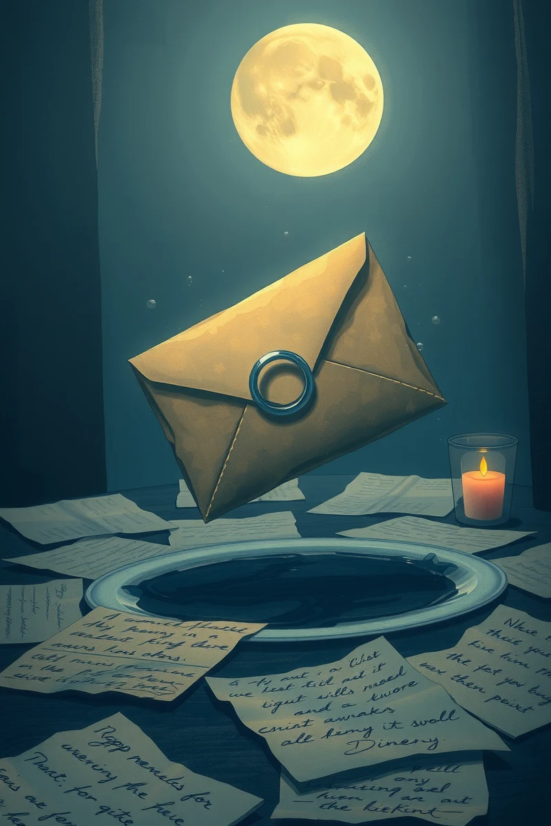 I keep thinking about a dream I had last night — A Ring In Water At A Table Set For Dinner