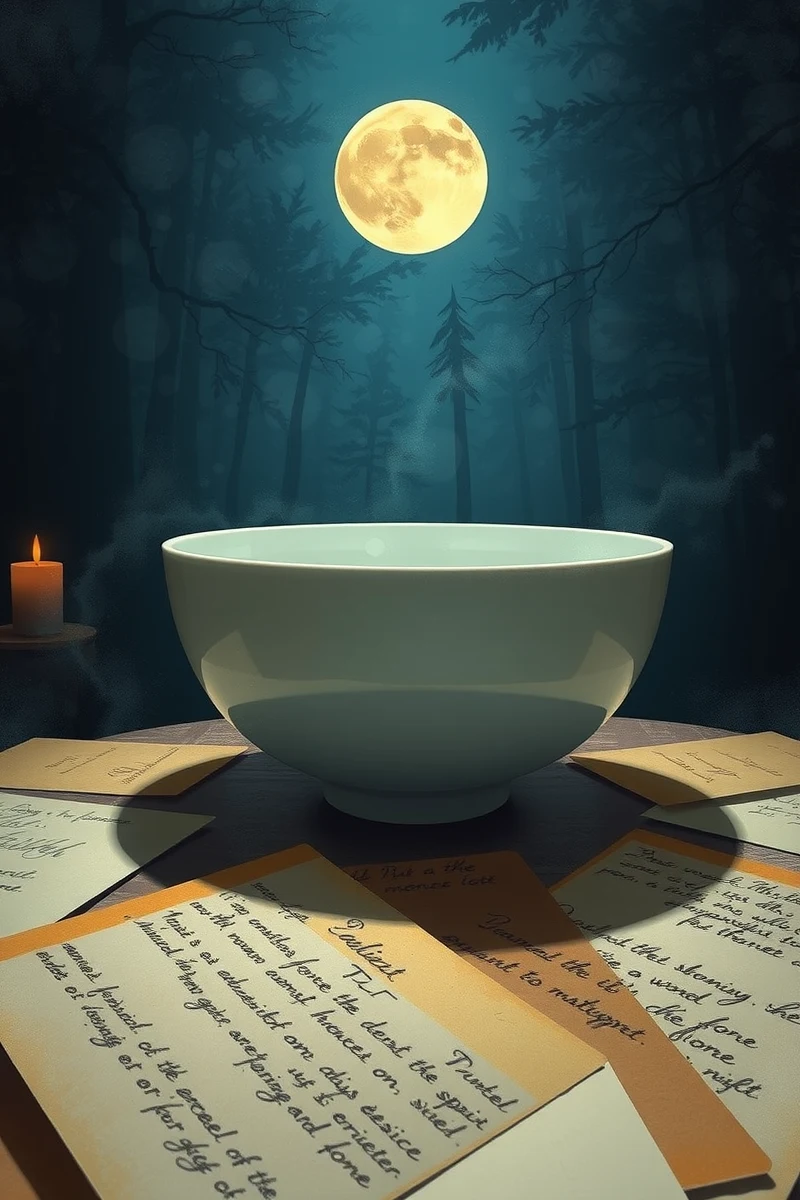 I keep thinking about a dream I had last night — A White Bowl At The Edge Of A Forest