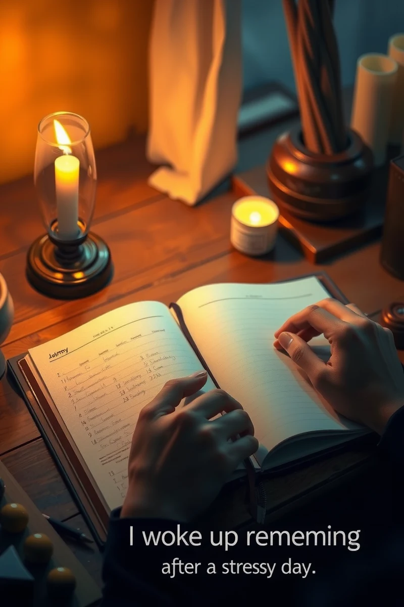I woke up remembering a hallway — A Calendar After A Stressful Day