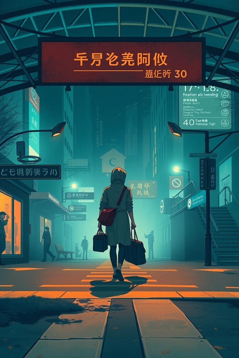 Lost in a City While Carrying Bags