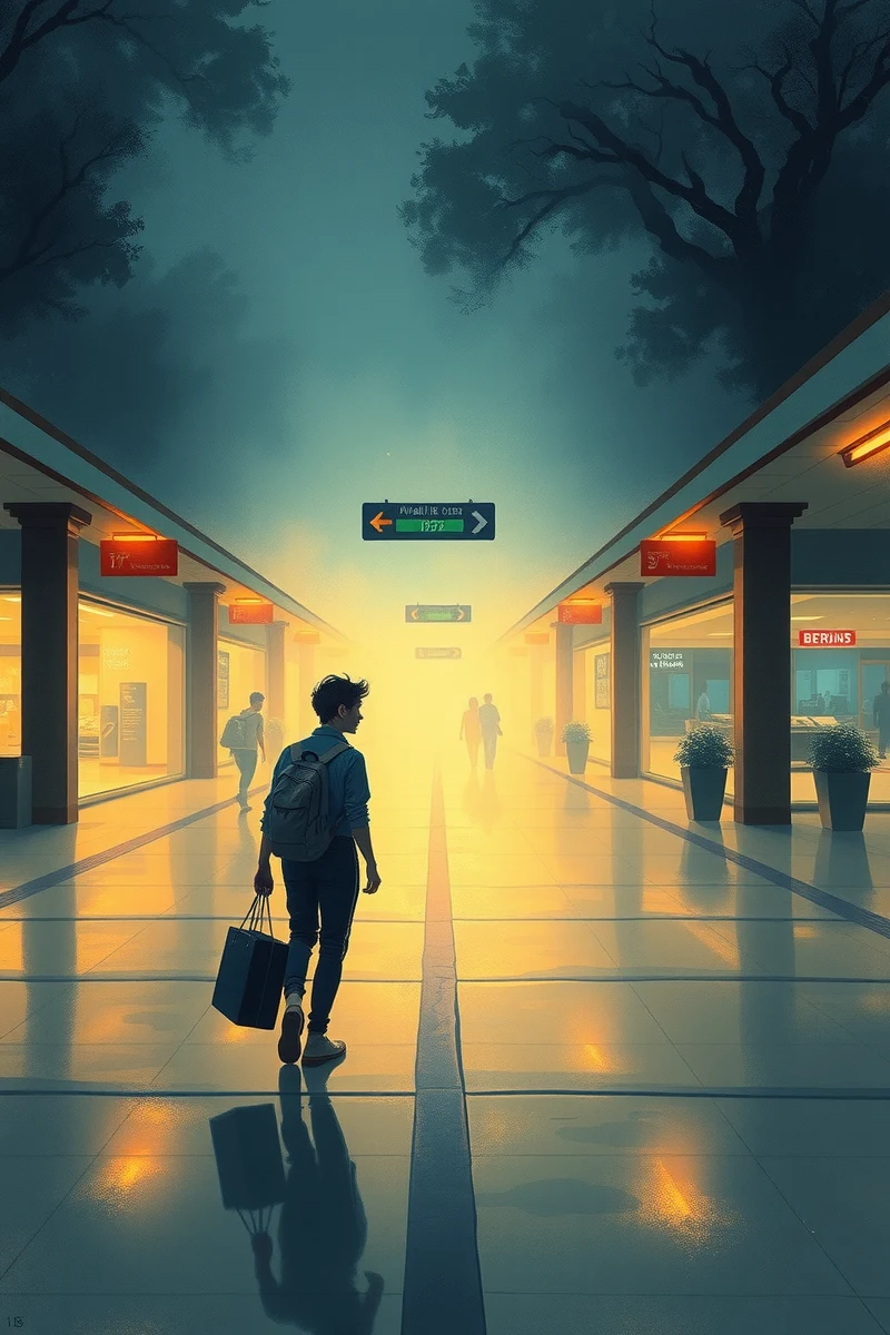 Lost in a Mall While Carrying Bags
