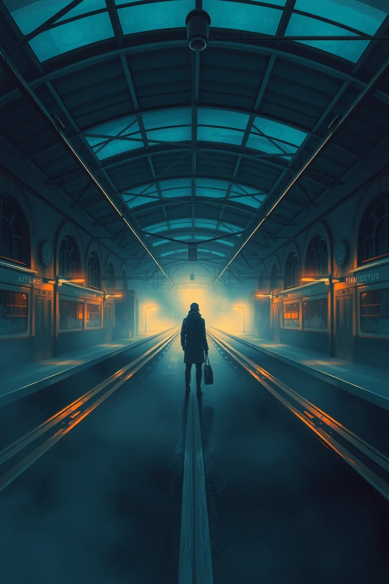 Lost in a Train Station At Night