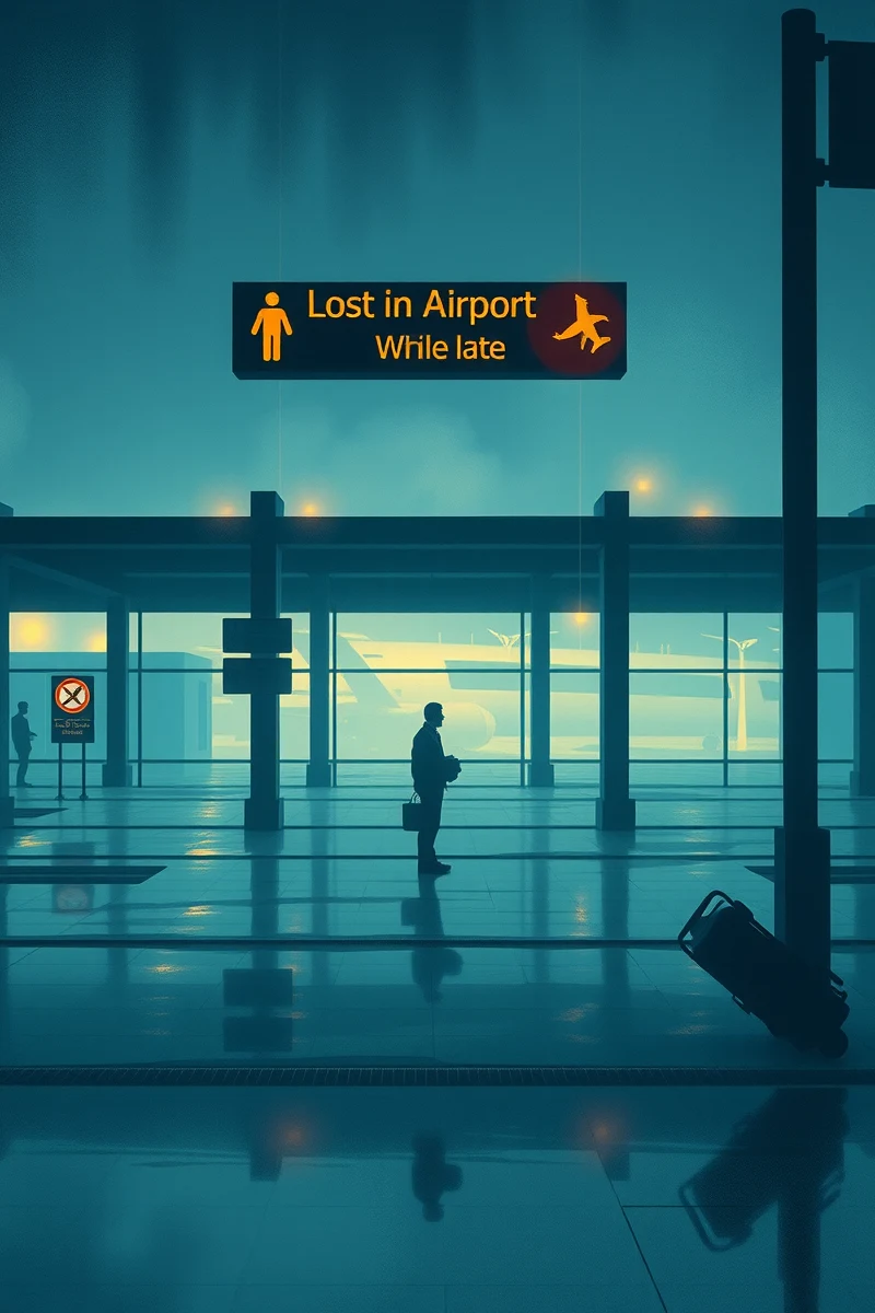 Lost in an Airport While Late
