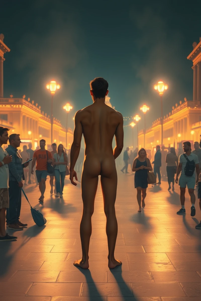 Naked in a Crowd And Everyone Stares