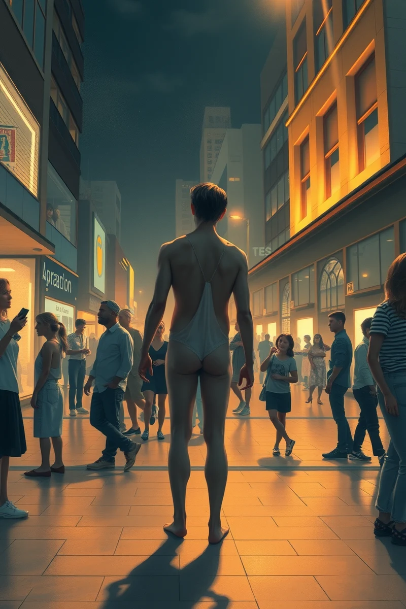 Naked in a Crowd While Looking for Clothes
