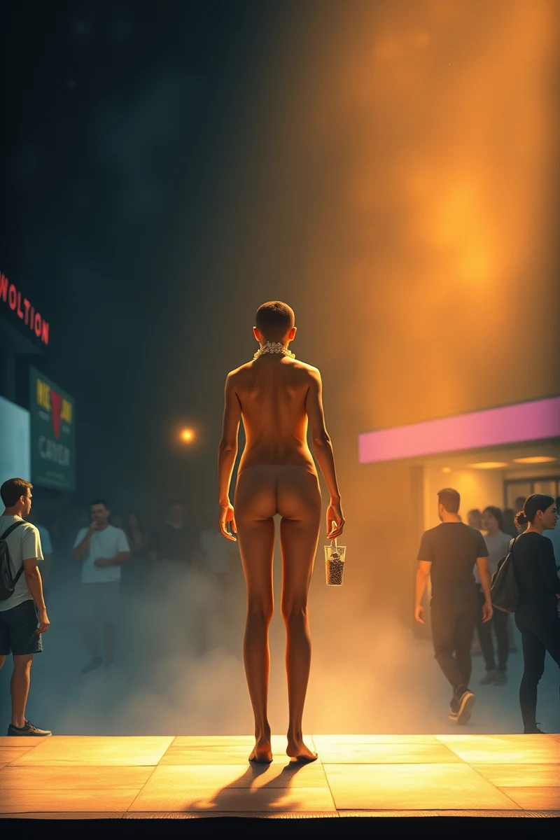 Naked on Stage And Everyone Stares