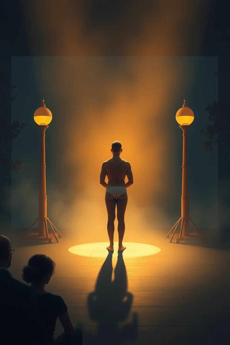 Naked on Stage During an Exam