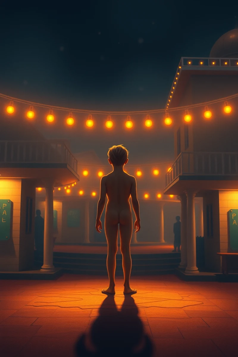 Naked on Stage In a Childhood Place