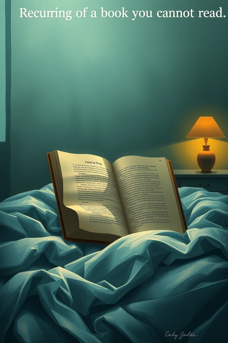 Recurring Dream of a Book You Cannot Read