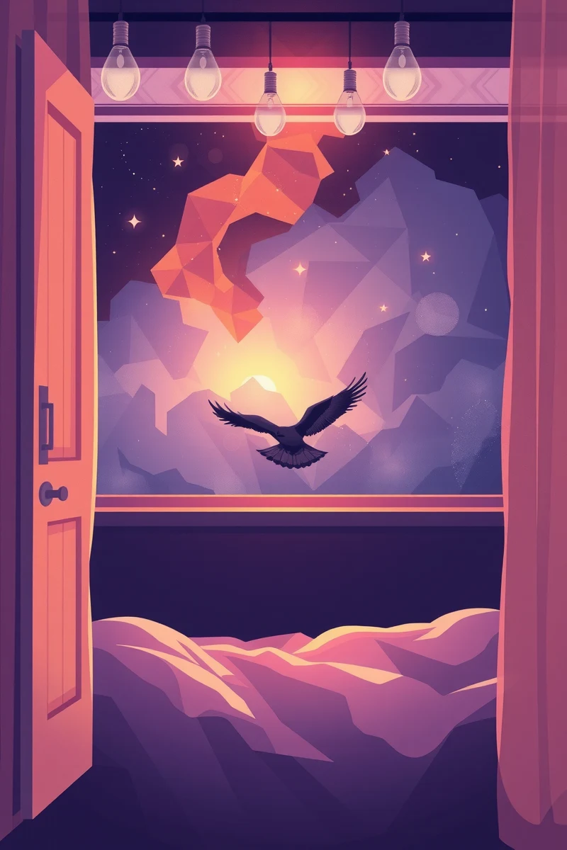 Sleep-Transition Dream of a Bird Flying Through the Room