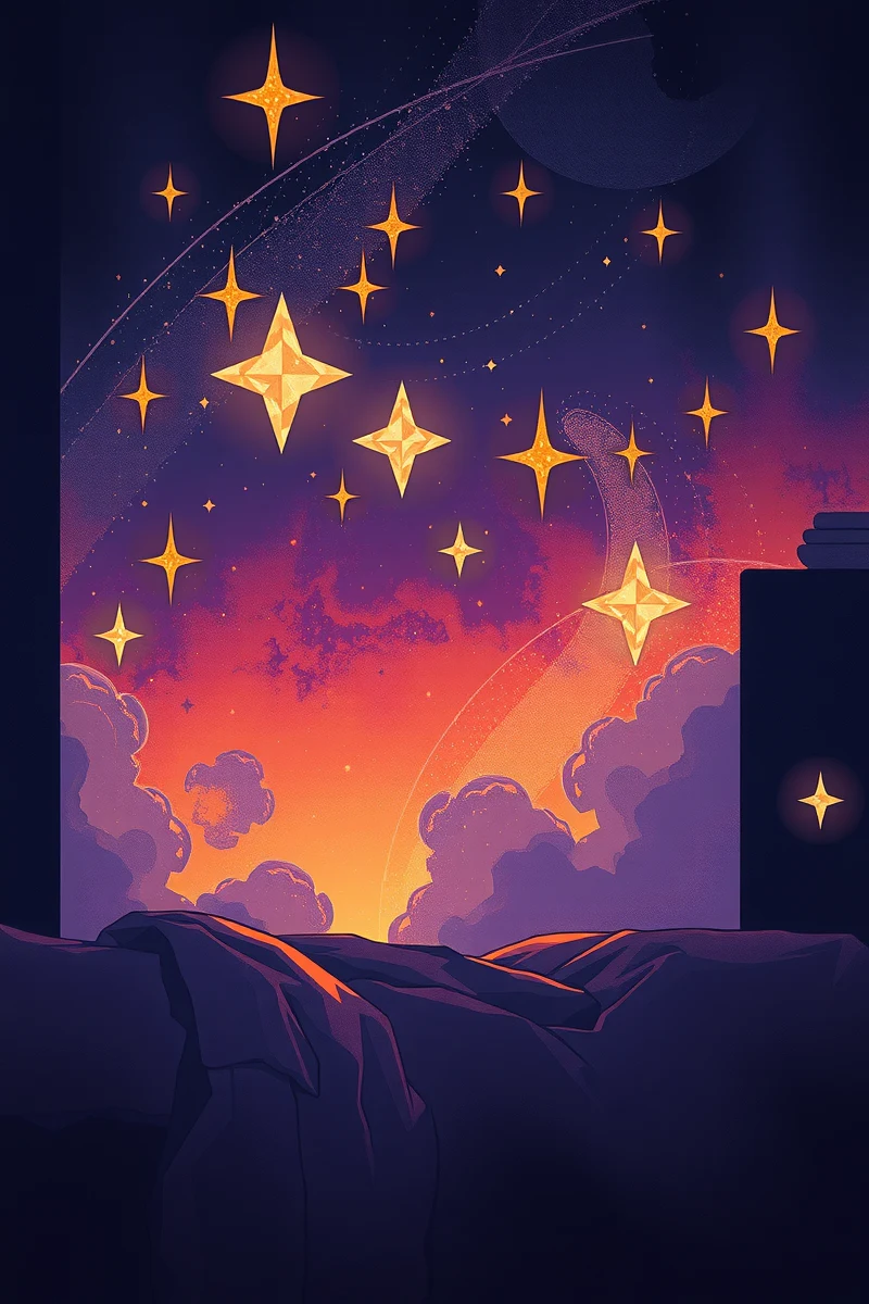 Sleep-Transition Dream of Stars in the Room